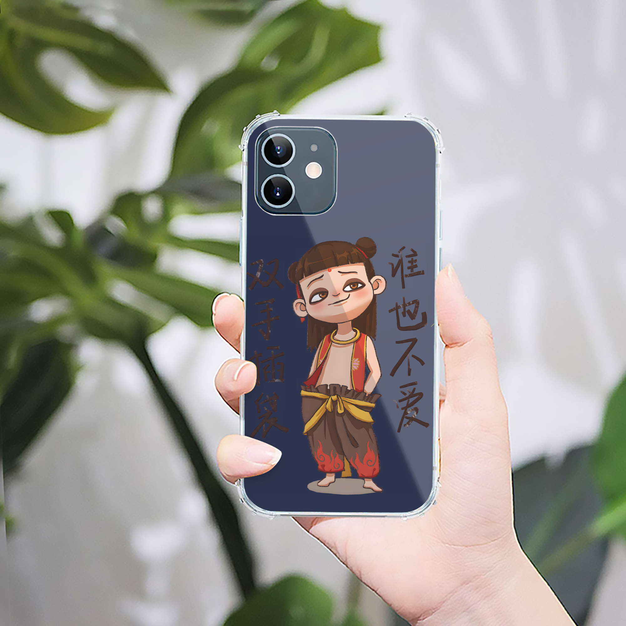 （画像用） Ne Zha 2 ナタ 魔童の大暴れ 【iPhone 12シリーズ対応】透明スマホケース（クリアソフトケース）